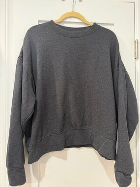 WeWoreWhat Charcoal Gray Pullover Sweatshirt